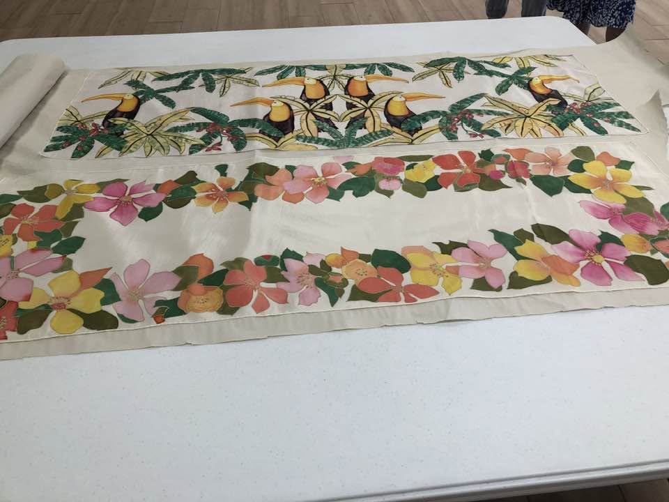 Peinture sur soie